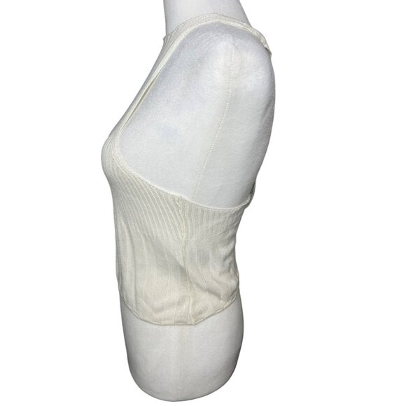 Free People Intimately Switch It Up Camisole Sweater Ivory Tank Top Medium - Picture 4 of 11